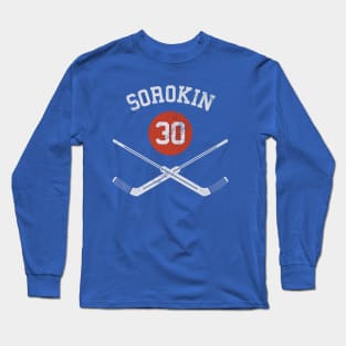 Ilya Sorokin New York I Goalie Sticks Long Sleeve T-Shirt